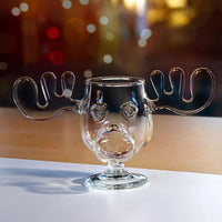 1/2/3PCS Christmas Elk Glass Cup 8Oz Milk Moose Mug Christmas Reindeer Head Beer Water Cup Xmas Holiday Party Drinkware Gifts - Buy online at  Vibe In Cart.