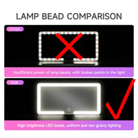 Car Interior Mirrors Sun Visor Plate LED HD Makeup Mirror for Girls Women Rechargeable Fill Light Universal Thin Vanity Mirror - Buy online at  Vibe In Cart.