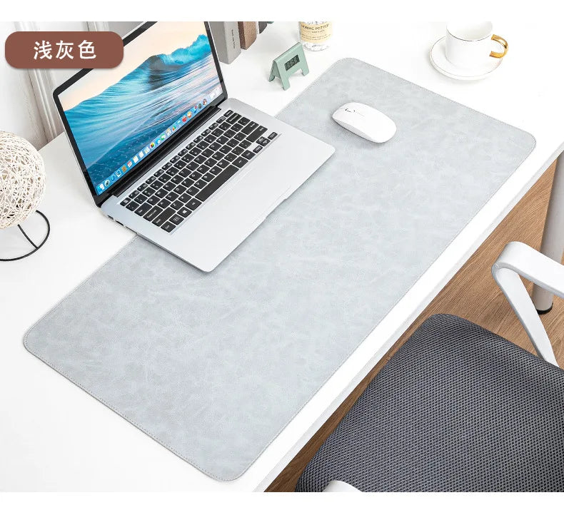 Waterproof Leather Desk Mat for Computer, Non-Slip and Easy to Clean