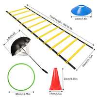 1 Set Of Soccer Speed Quickness Agility Training Set Agility Ladder, (19.6 ft Long With 12 Rungs) - Buy online at  Vibe In Cart.