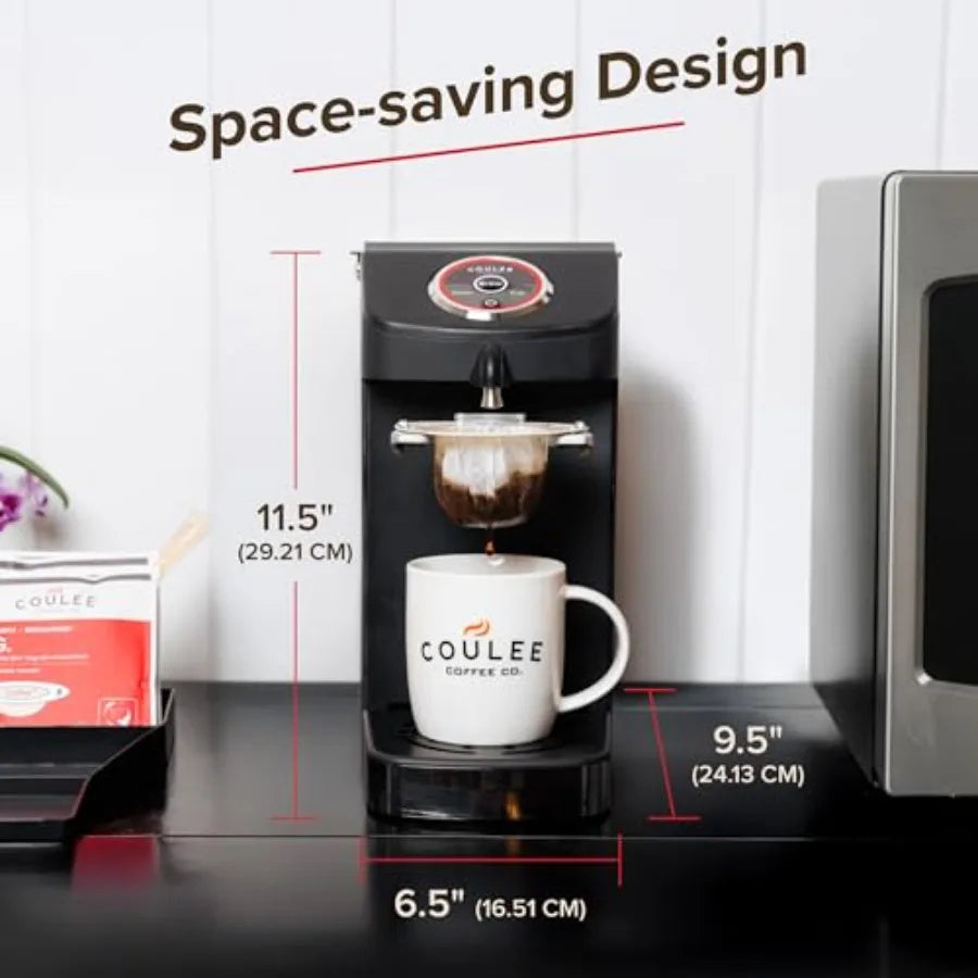 SWIRL Single Serve Coffee Maker Electric Kitchen Appliances Designed for Convenient Use with Cups or Mugs Features Automated Po - Buy online at  Vibe In Cart.