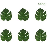 Artificial Tropical Palm Leaves Hawaiian Luau Jungle Party Golden Stems Leaf Decoration Table Wedding Birthday Decor Fake Plants - Buy online at  Vibe In Cart.