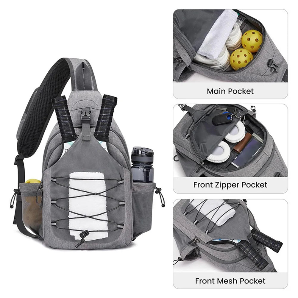 Pickleball Bag Large Capacity Crossbody Sling Bag Pickleball Paddle Bag for Men and Women - Buy online at  Vibe In Cart.