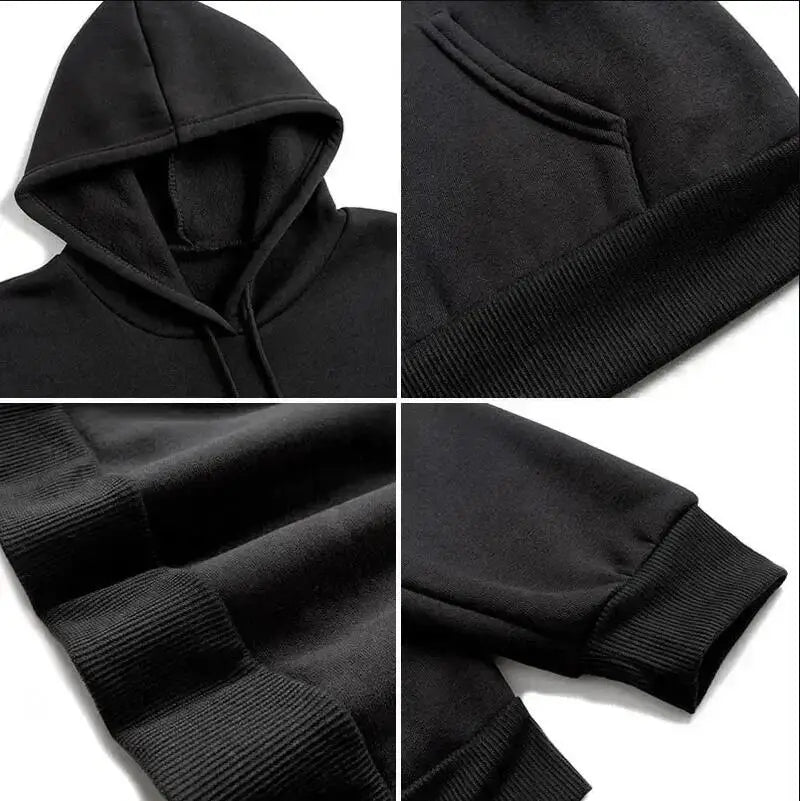 Simple autumn and winter solid color hooded sweatshirt, outdoor pullover, fashionable and suitable for both men and women - Buy online at  Vibe In Cart.
