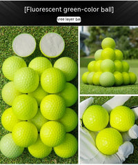 Multi-Color Two-Piece Distance Practice Golf Balls, 5 Pack