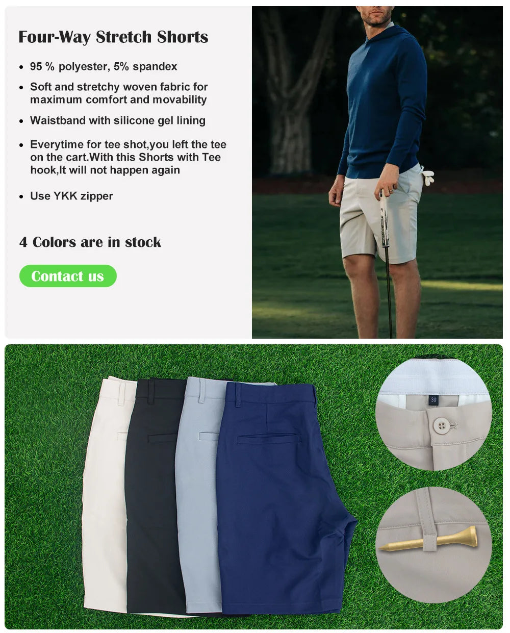 Solid Color Men's Multi-Pocket Cargo Shorts Men's Summer Loose Outdoor Casual Golf Sports Running Pants - Buy online at  Vibe In Cart.