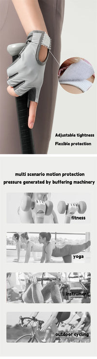 RNABAU Women Cycling Bicycle Gloves Half Finger Gym Gloves Men Mitten Breathable Anti-slip Glove Fitness Sport Training Gloves - Buy online at  Vibe In Cart.