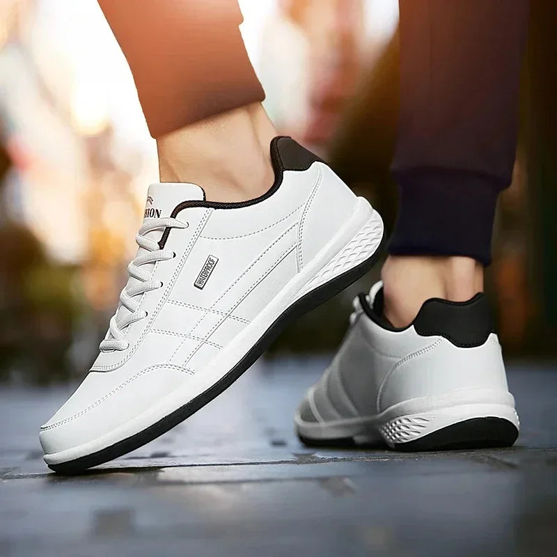 Shoes for Lace Up Footwear Vulcanized Men Leather Sneaker Waterproof Casual Comfortable Men's Sneaker Man Shoe Masculino - Buy online at  Vibe In Cart.