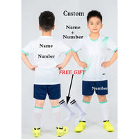 Boys Football Jersey tracksuit Child Soccer Sports Uniforms Kids Play Ball Sportswear Kits vest children's football suit Socks 1 - Buy online at  Vibe In Cart.