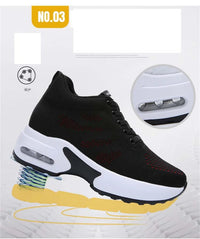 Women's Platform Mesh Breathable Sneakers Womens Spring New Casual Wedge Basket Shoes Tennis Female Thick Woman Summer Trainers - Buy online at  Vibe In Cart.