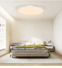 Smart LED Ceiling Lamp with Remote Control, Dimmable, White