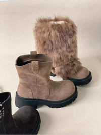 Fur Women Snow Boots Fashion Platform Shoes Warm New Casual Sport Shoes 2025 Winter Sneakers Ankle Boots Walking Mujer Botas - Buy online at  Vibe In Cart.