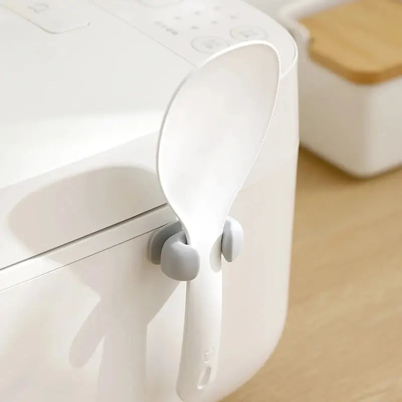 Rice Spoon Holder Silicone Storage Rack, Kitchen Wall-Mounted Cooker Spoon Shelf, Placement Rack - Buy online at  Vibe In Cart.