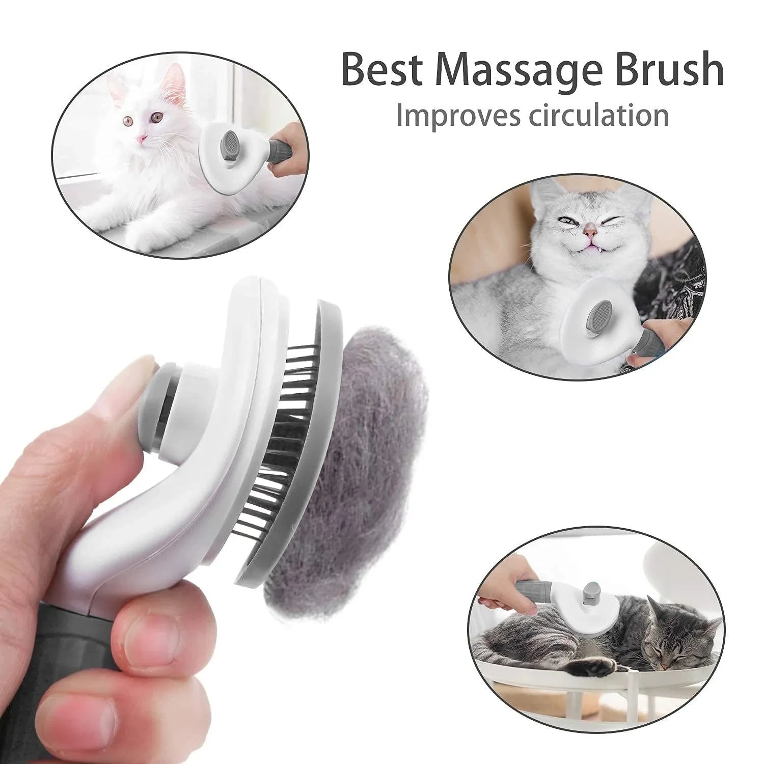 Pet Dog Brush Cat Comb Self Cleaning Pet Hair Remover Brush For Dogs Cats Grooming Tools Pets Dematting Comb Dogs Accessories - Buy online at  Vibe In Cart.