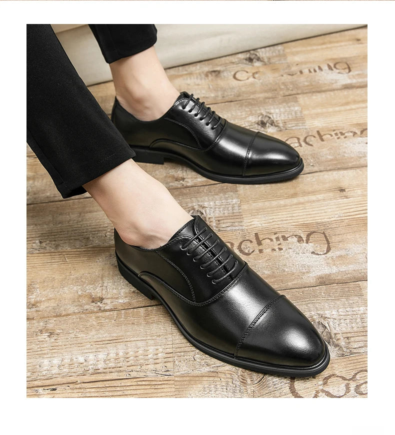 Mens Formal Oxford Shoes Business Leather Dress Shoes for Wedding Size 47 48 - Buy online at  Vibe In Cart.