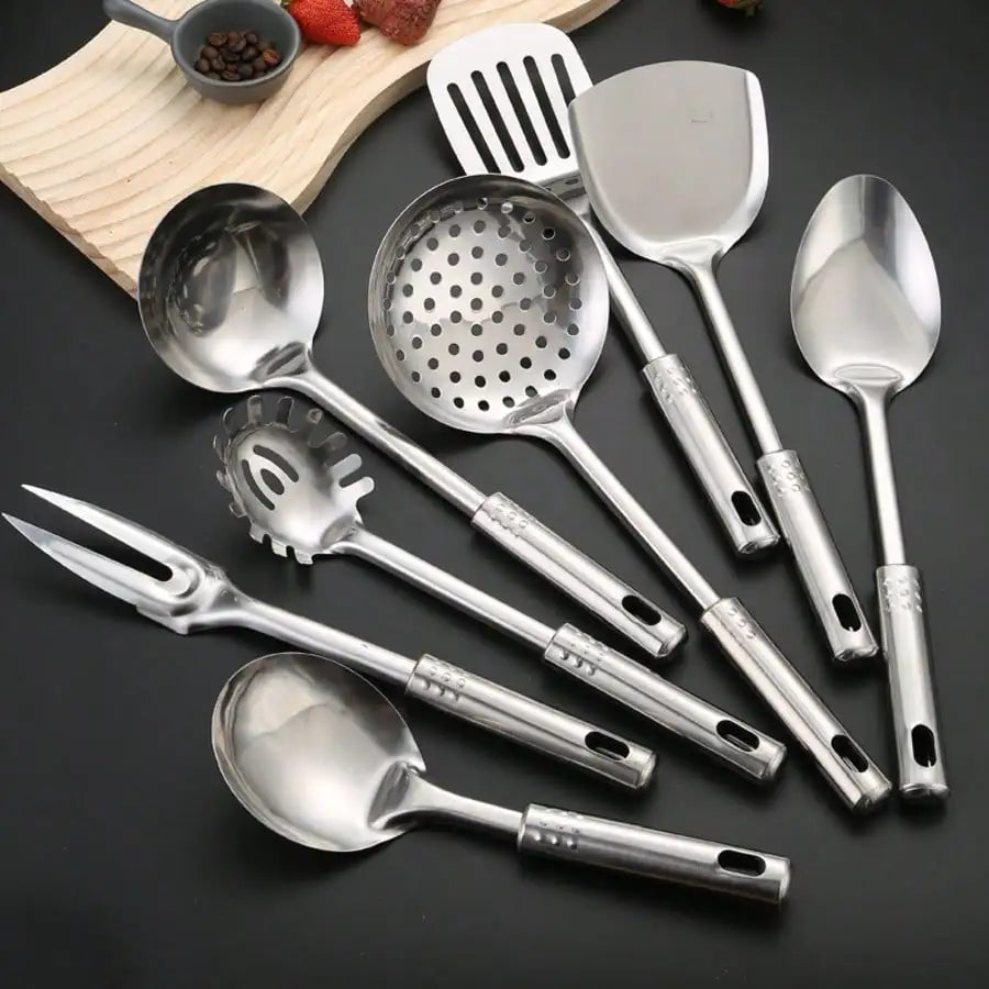 8-Piece Modern Stainless Steel Non-Stick Cookware Set - Dishwasher Safe | Home/Christmas Kitchen Essentials - Buy online at  Vibe In Cart.