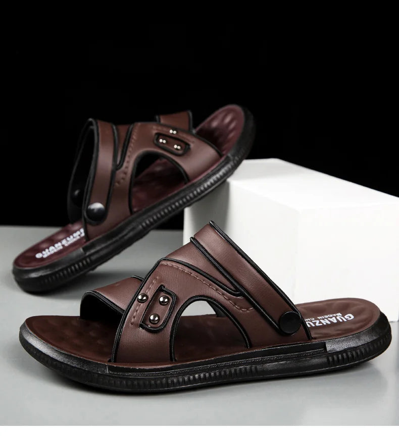 Summer Men Sandals Open Toe Flat Mens Casual Shoes Outdoor Walking Sandals for Men Beach Shoes sandalias hombre Men slippers - Buy online at  Vibe In Cart.