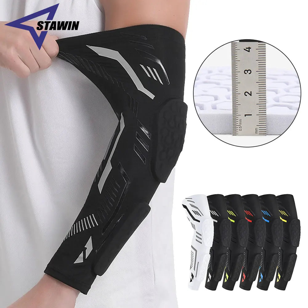 1 Pcs Sports Padded Arm Sleeves Protective Compression Elbow Pad Basketball Football Volleyball Soccer Gym Sport Arm Guards Home - Buy online at  Vibe In Cart.