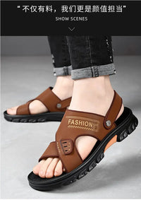 Hot Sale Men Sandals Casual Shoes Outdoor Walking Sandals for Men Beach Shoes Men Slippers Open Toe Flat Two Passes - Buy online at  Vibe In Cart.