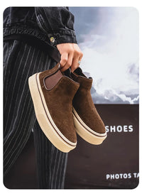 Mens Oxford Boots Stylish High Top Sneakers Casual Sports Shoes British Style - Buy online at  Vibe In Cart.