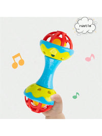 Double-Headed Plastic Baby Rattle Toy, Random Color, 19x8x7.5cm