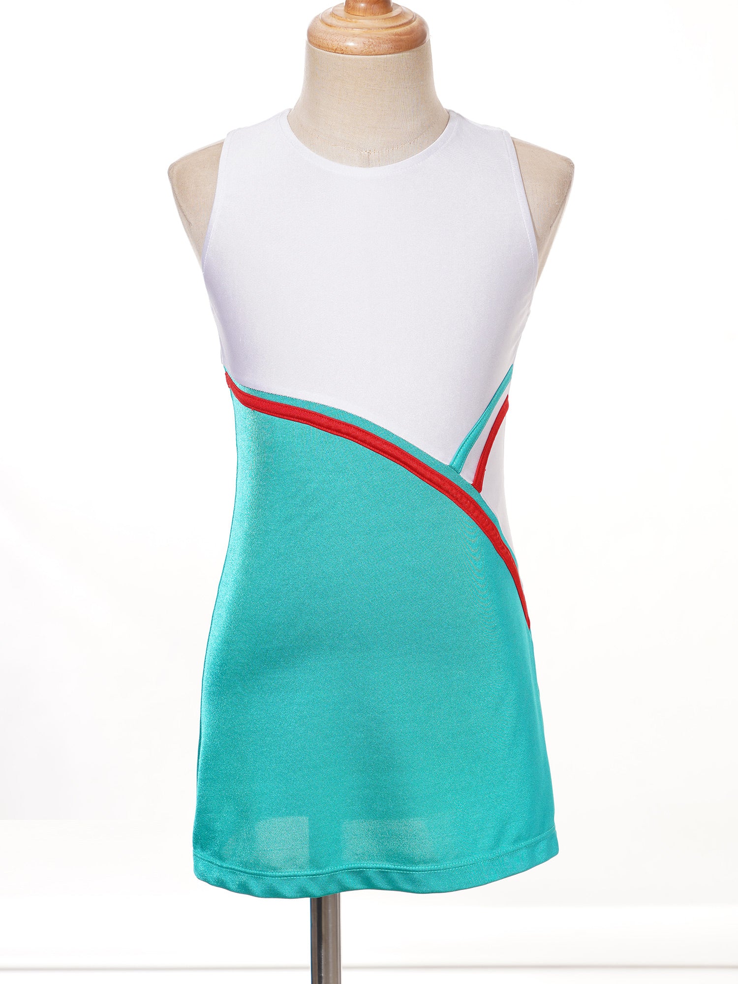 Kids Girls Tennis Golf Sport Sundress Summer Yoga Outdoor Sport Sleeveless Dress for Tennis Golf Badminton Cheerleading Dance