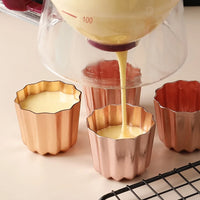6pcs French Reve Cake Mold Non-stick Aluminum Canele Mousse Muffin Pudding Mold for Home DIY Canele Baking Creative Bakeware - Buy online at  Vibe In Cart.