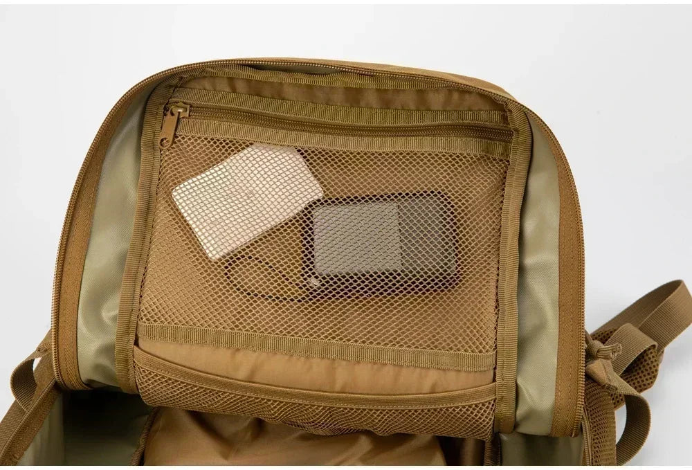 Outdoor Hiking Backpack in Polyester, 25L and 45L with Bottle Holder