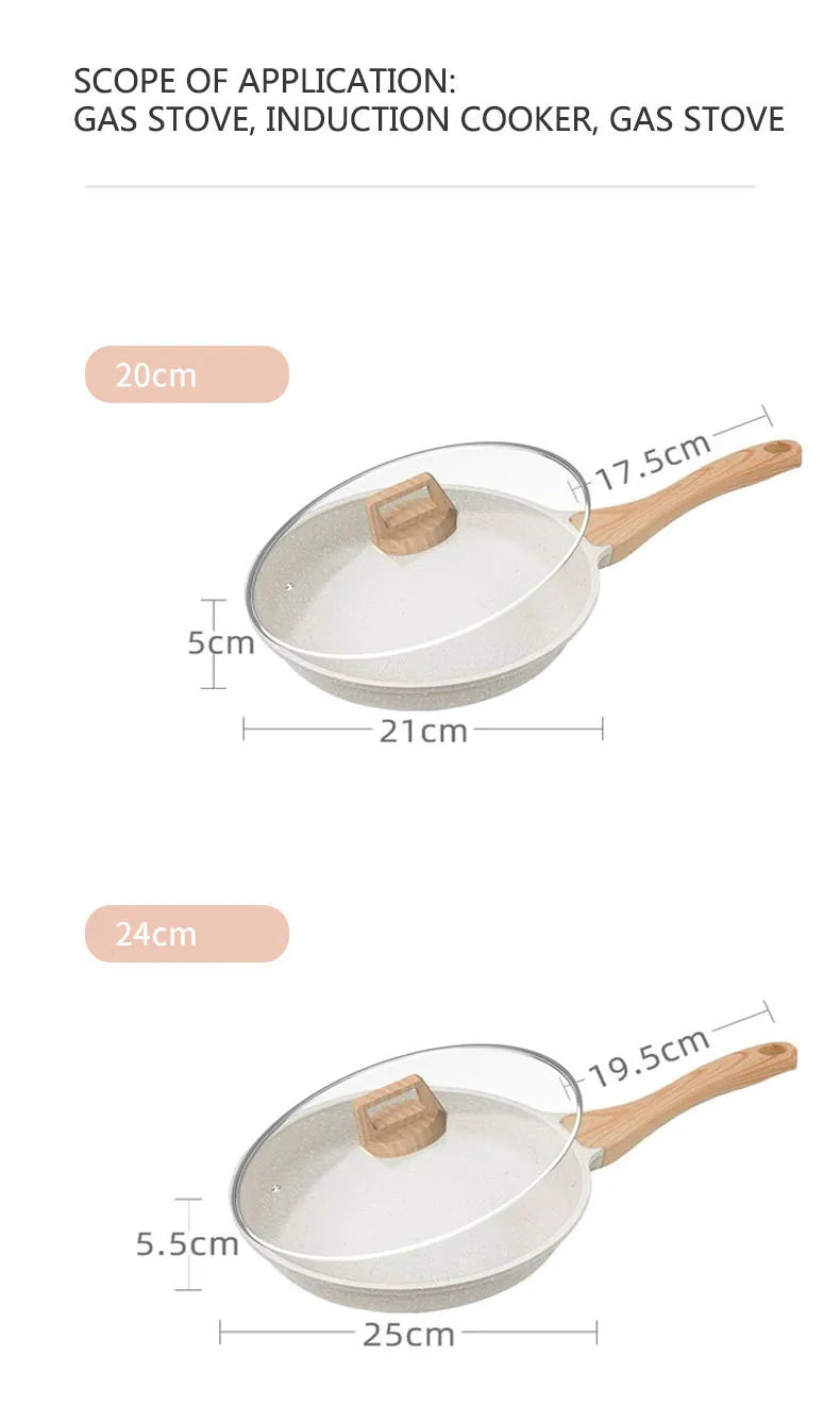 Non-Stick Ceramic Frying Pan, 28cm, For Gas And Induction Stoves