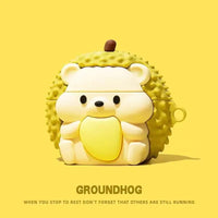 Silicone Protective Cover for Earphone Charging Case with Cartoon Theme