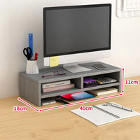 Wooden Laptop Stand with Stable Base and Eyesight Protection