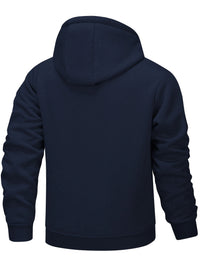 Winter Lambswool Zipper Hoodies Thicken Warm Jackets Long Sleeve Sweatshirts Casual Sports Fleece Black Coats Hooded Men Coat To - Buy online at  Vibe In Cart.