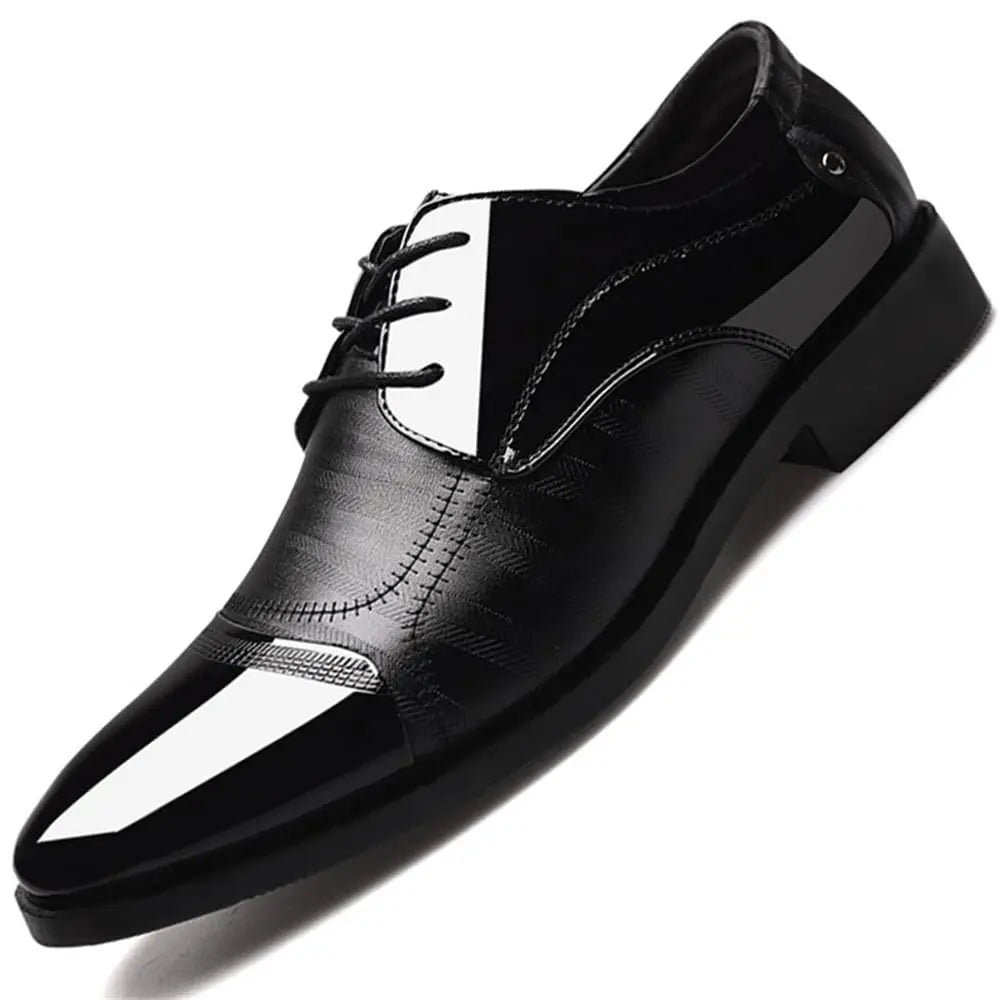 Men's Dress Shoes Business Oxfords Patent Leather Dress Shoes Classic Loafers Formal Derby Shoes For Men - Buy online at  Vibe In Cart.