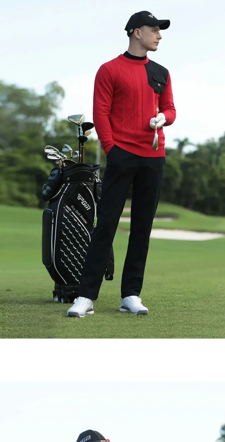 2025 Pgm Men Golf Sports Pants Winter Solid Color Casual Straight Golf Trousers Male Thicken Warm Windproof Sweatpant XXS-3XL - Buy online at  Vibe In Cart.