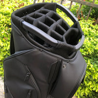 ASL GOLF OEM Brand Custom logo Black Tour Staff Golf Bags Pu Leather Waterproof Golf Bag for  with 14 - Buy online at  Vibe In Cart.
