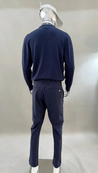 Men's Long-Sleeve Pullover Knit Sweater for Golf Wear, Casual and Slimming - Buy online at  Vibe In Cart.