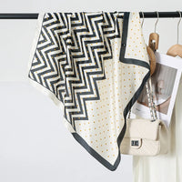 Women's 70cm Square Polyester Scarf for Outdoor Use