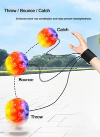 High Elastic Decompression Moon Stone Ball with Rebound Rope for Kids and Seniors Fun Stress Relief Outdoor Fitness Toy - Buy online at  Vibe In Cart.