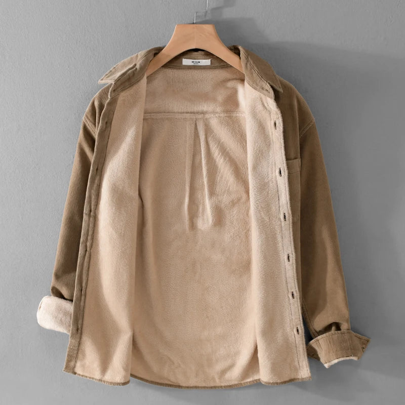 New Designer Italy Quality Brand Shirts For Men Fashion Cotton Corduroy Warm Long-sleeve Thickened Plus Size Top Clothes Camisa - Buy online at  Vibe In Cart.