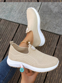 Summer New Mesh Breathable Large Size Casual Shoes for Women Soft Sole Lightweight One Step Single Shoes for Women - Buy online at  Vibe In Cart.