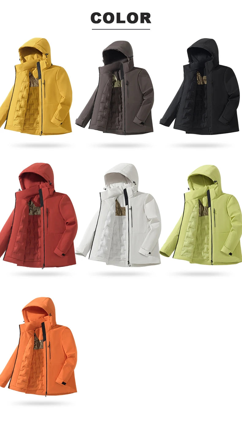 EUMERGX Men's Women's Winter Coat Waterproof Windproof Warm Fleece Jacket Unisex Hiking Camping Skiing Climbing Windbreaker - Buy online at  Vibe In Cart.