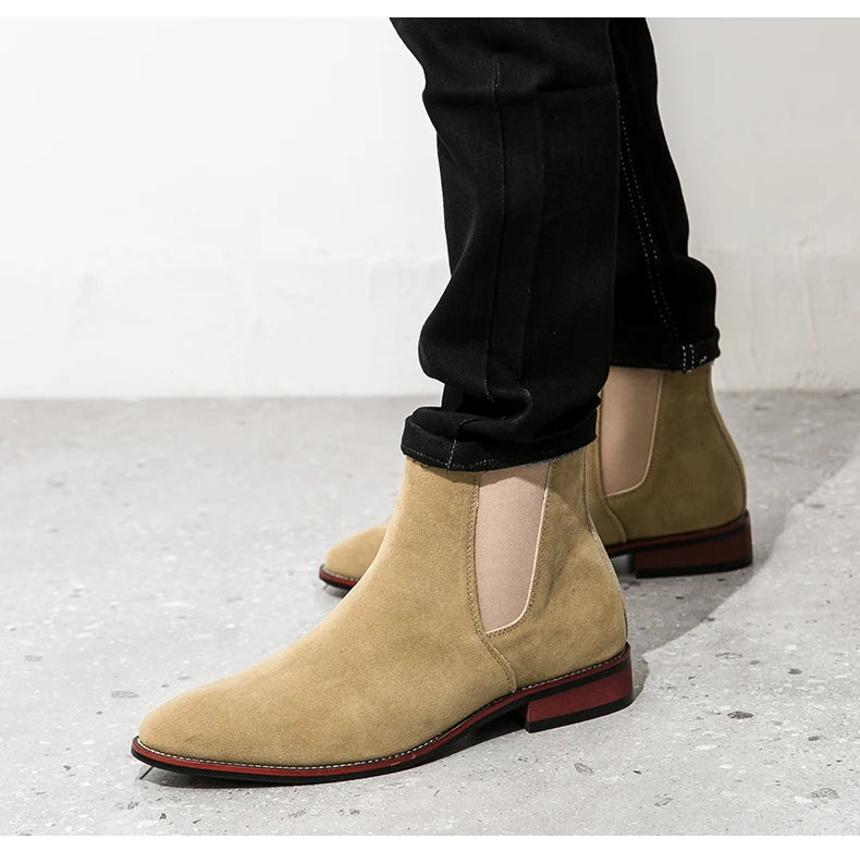Classic Chelsea Boots Men Trend Ankle Boots Men Fashion Social Party Boots Men High Top Casual Business Shoes For Men - Buy online at  Vibe In Cart.