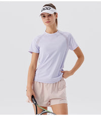 Summer Women's Tennis Sports T-Shirt Gym Running Fitness Training Sportswear Golf Yoga Shirts Quick Dry Breathable Top - Buy online at  Vibe In Cart.