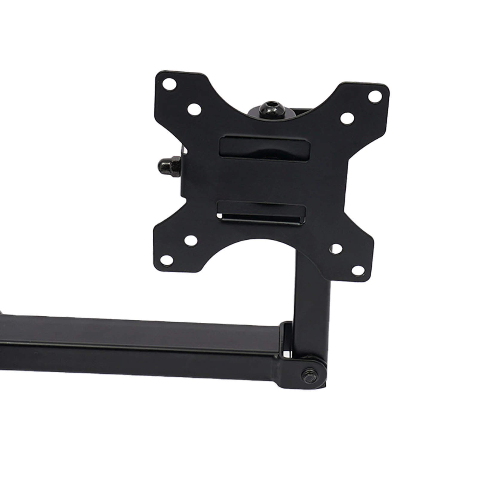 Adjustable Height Monitor Arm for 10-27 Inch Screens with 360 Degree Rotation in Black
