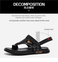 Men's high-quality beach shoes summer outdoor casual flip-flops sandals soft-sole non-slip comfort fashion dual-purpose slippers - Buy online at  Vibe In Cart.