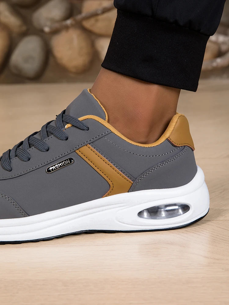 Men's Waterproof Non-Slip Casual Sports Shoes Lace-Up