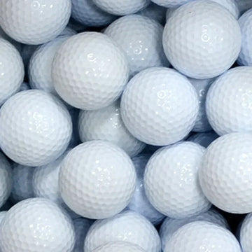 Set of 10 White Two-Piece Standard Golf Balls for Practice