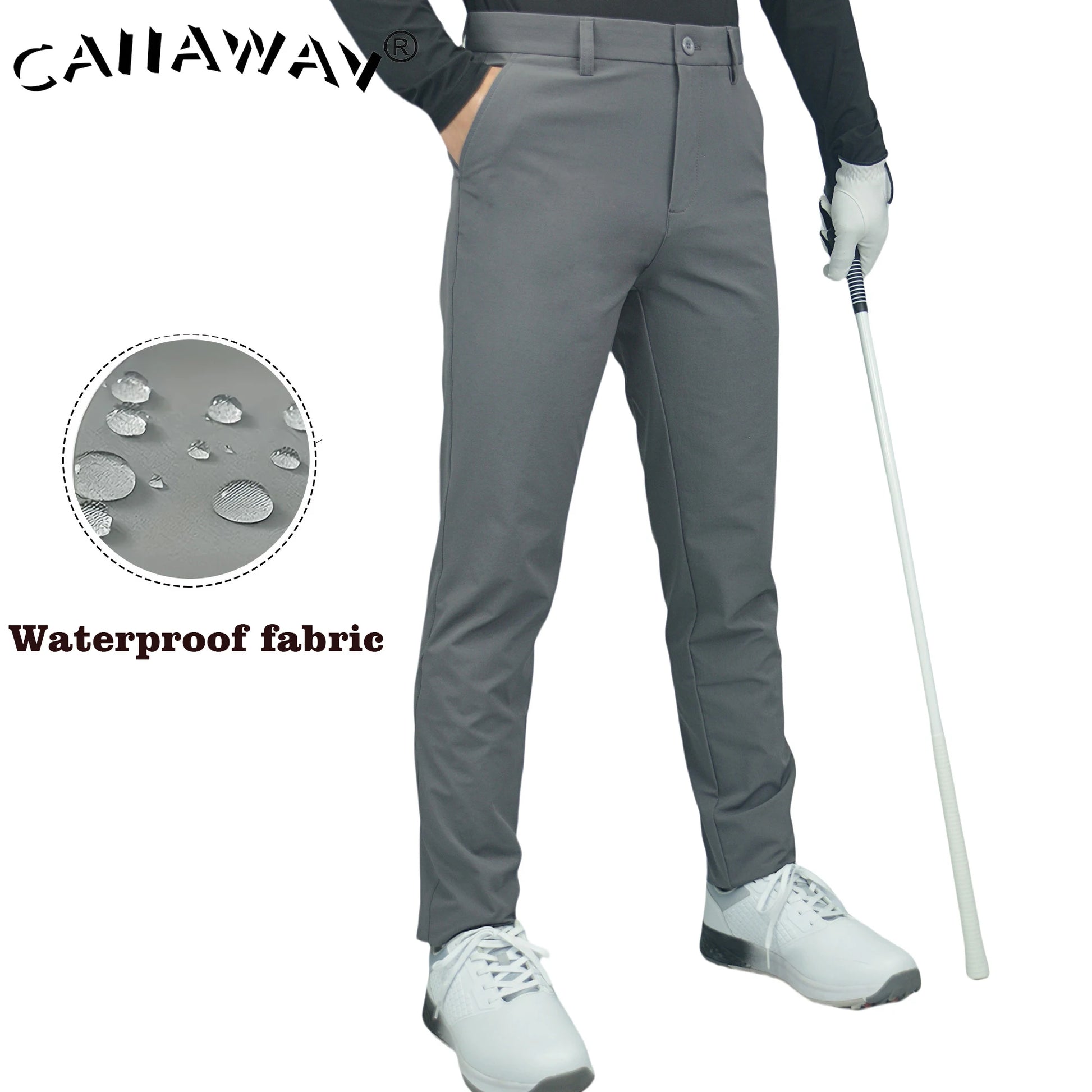CAIIAWAV Golf Men's Pants New Autumn/Winter Sports and Leisure Pants Thick Pants Elastic Outdoor Simplicity - Buy online at  Vibe In Cart.