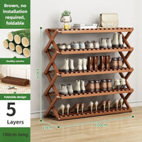 Free installation at home doorstep, simple multi-level rental house, shoe cabinet, dormitory storage, folding shoe rack - Buy online at  Vibe In Cart.