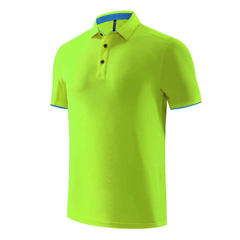Men's Quick Dry Polyester Polo Shirt for Sports and Golf